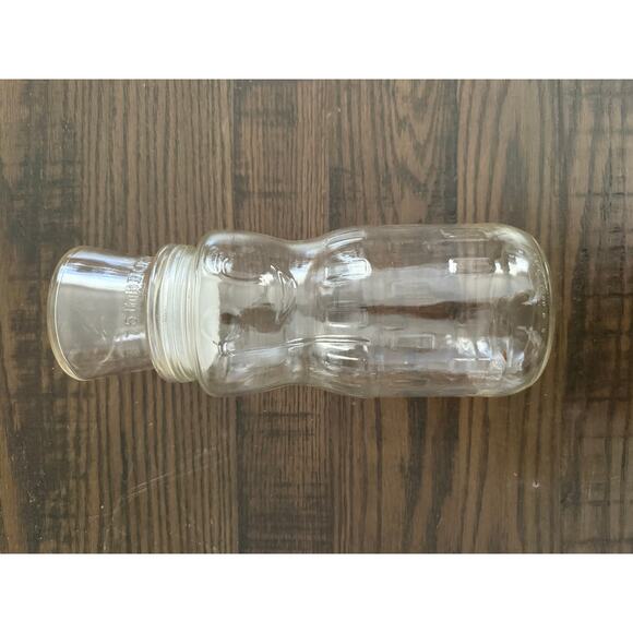 Vintage Planters Mr Peanut Glass Jar w/Lid 1931 Embossed Logo 75th Ann - Picture 5 of 7